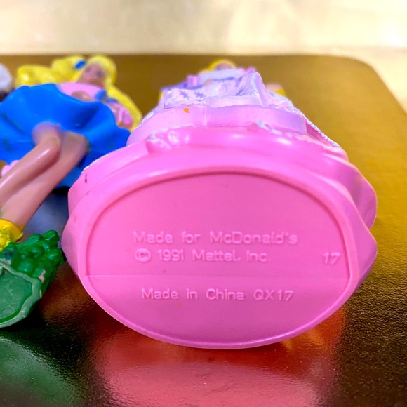 BARBIE VTG 1991 MCDONALD’S HAPPY MEAL TOY BUNDLE OF 3 PVC FIGURINES MATTEL - Picture 13 of 15